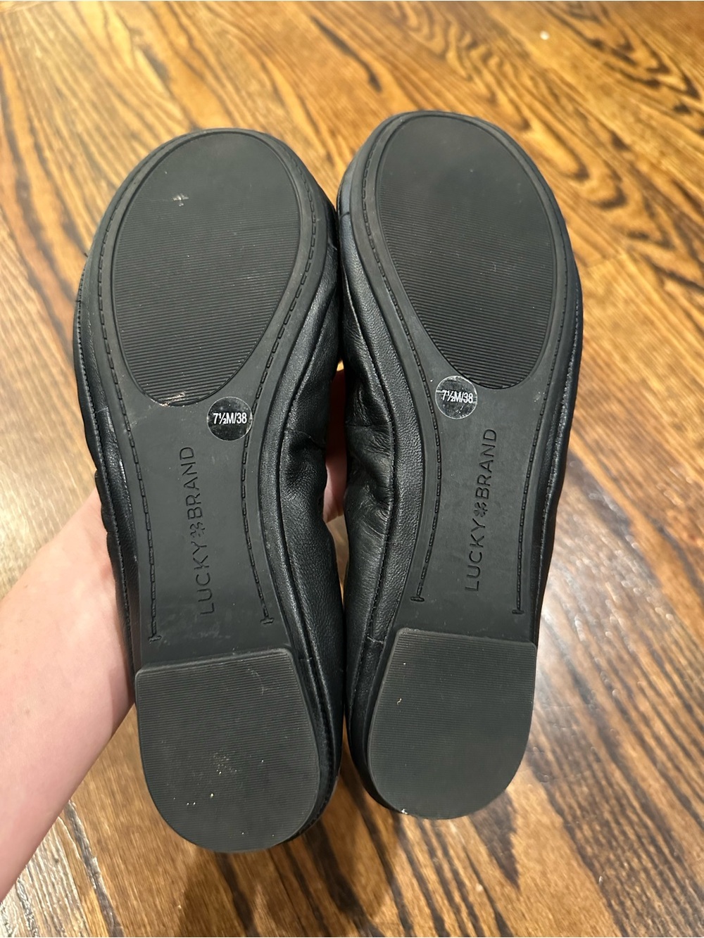 Lucky Brand Black Leather Ballet Flats - Picture 4 of 4